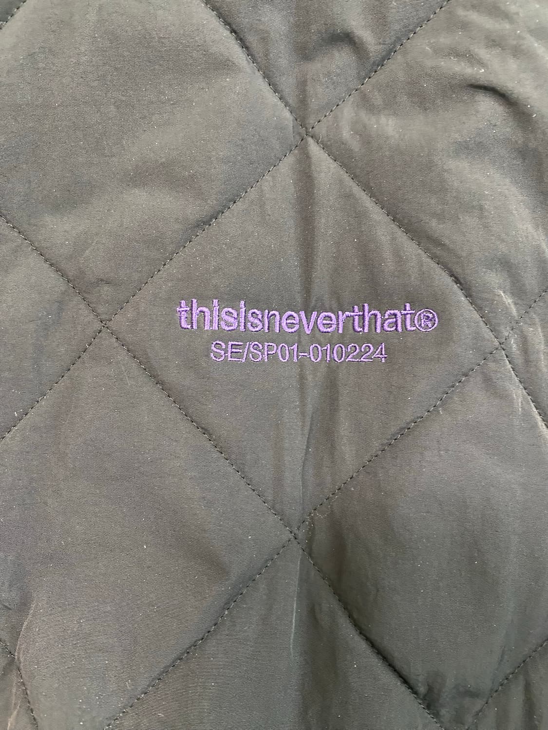 디스이즈네버댓 퀼팅 자켓 블랙 M 상품이미지4