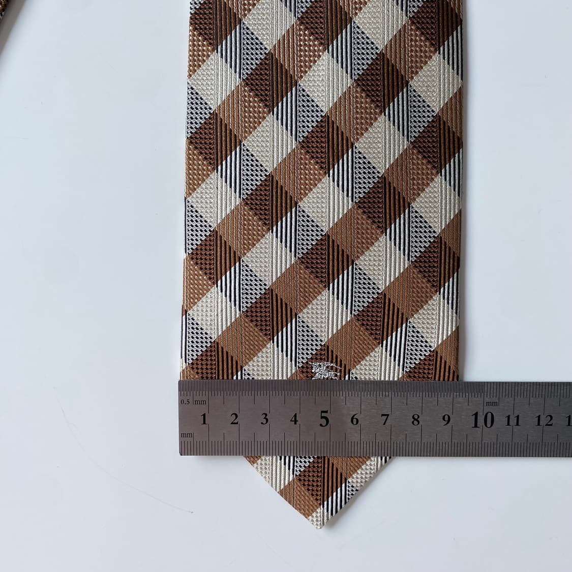 미사용품 택달린 버버리 심플로고 명품 정품 넥타이 (Burberry) 상품이미지8