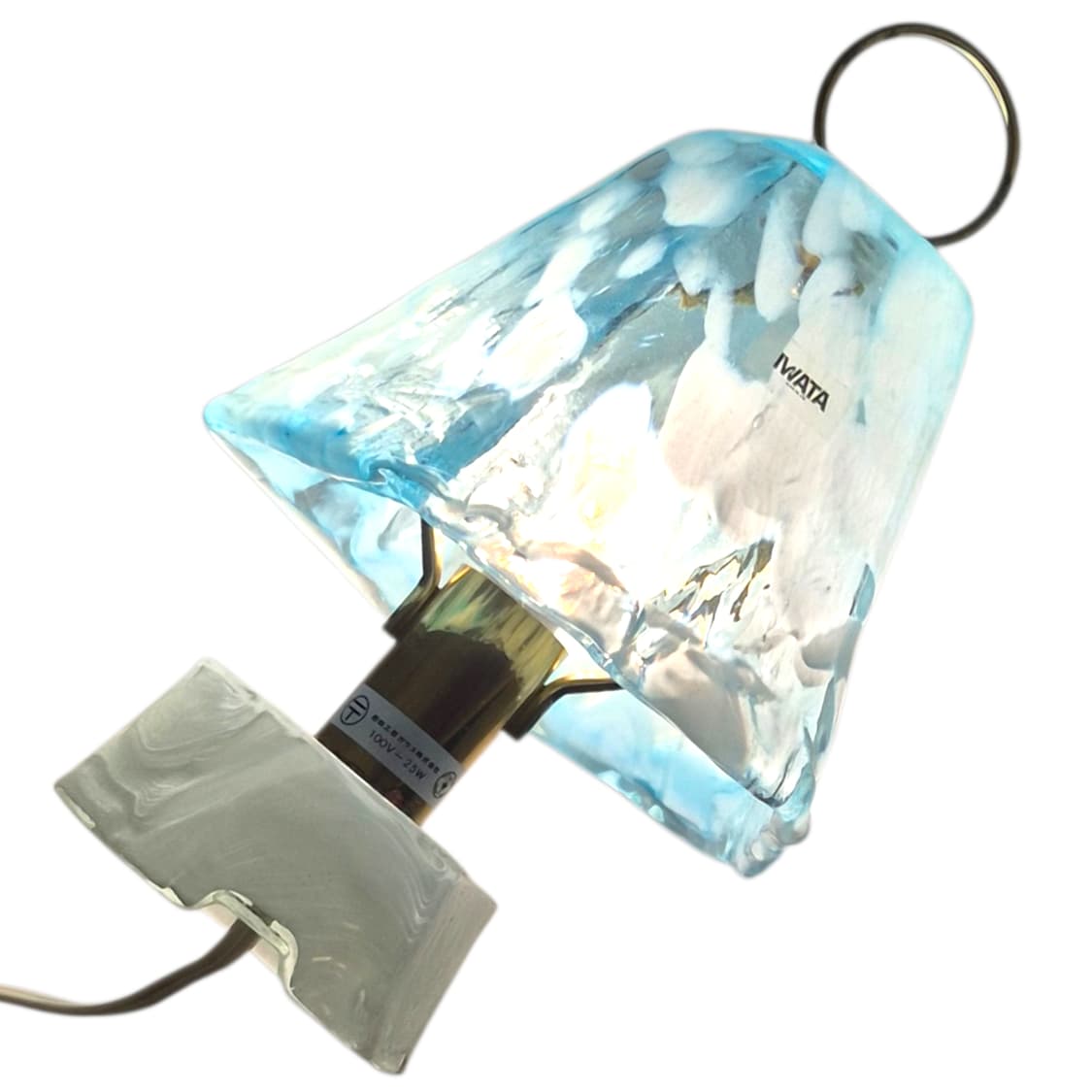 80s 이와타 핸드블로운 아이스 마블 램프 상품이미지3