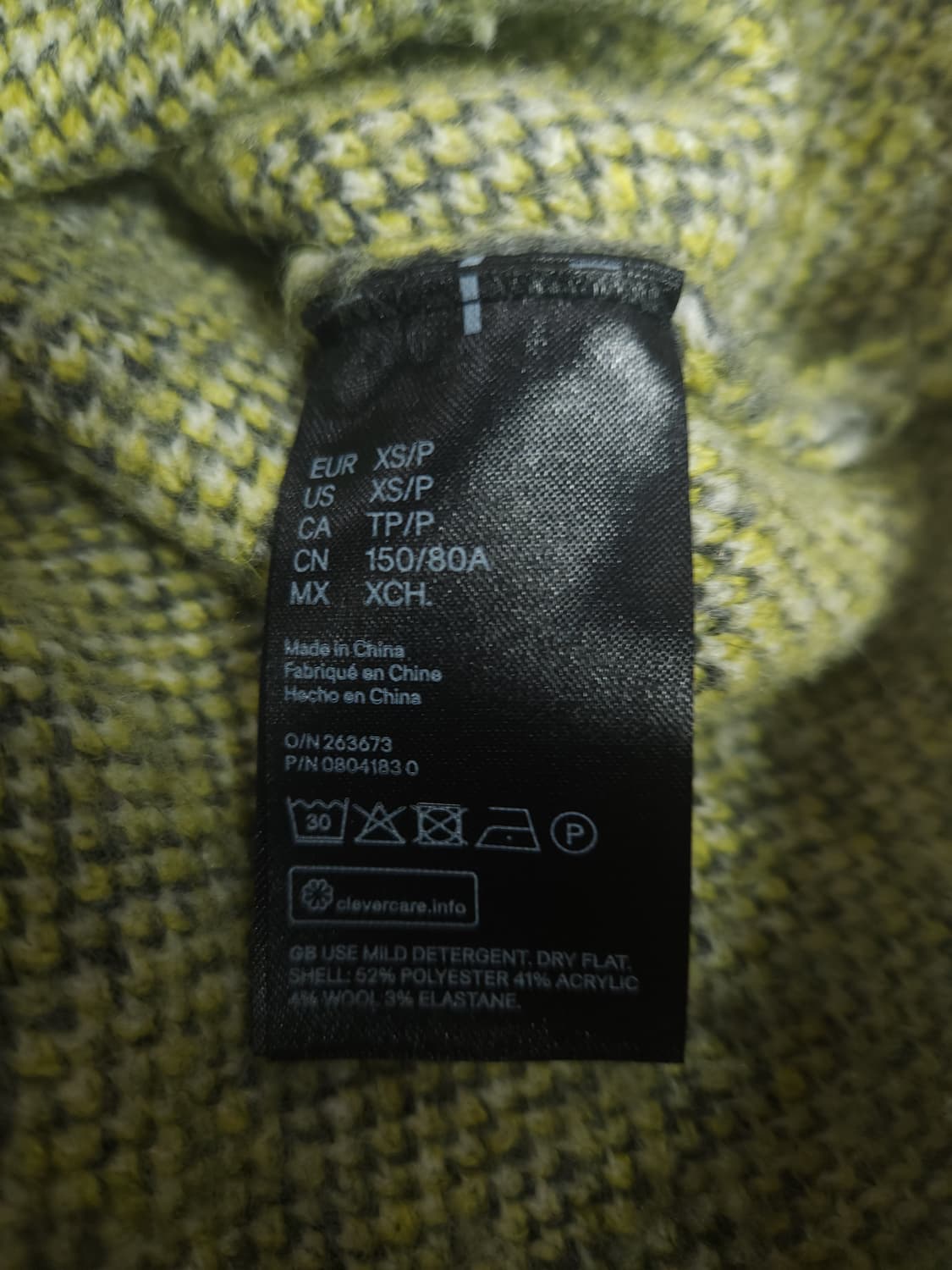 프링글 X H&M 크롭니트 스웨터, S 상품이미지5