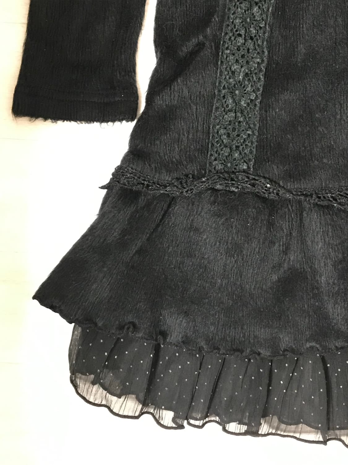 빈티지 모던 고딕 고스 페어리 블랙 드레스 원피스 상품이미지4