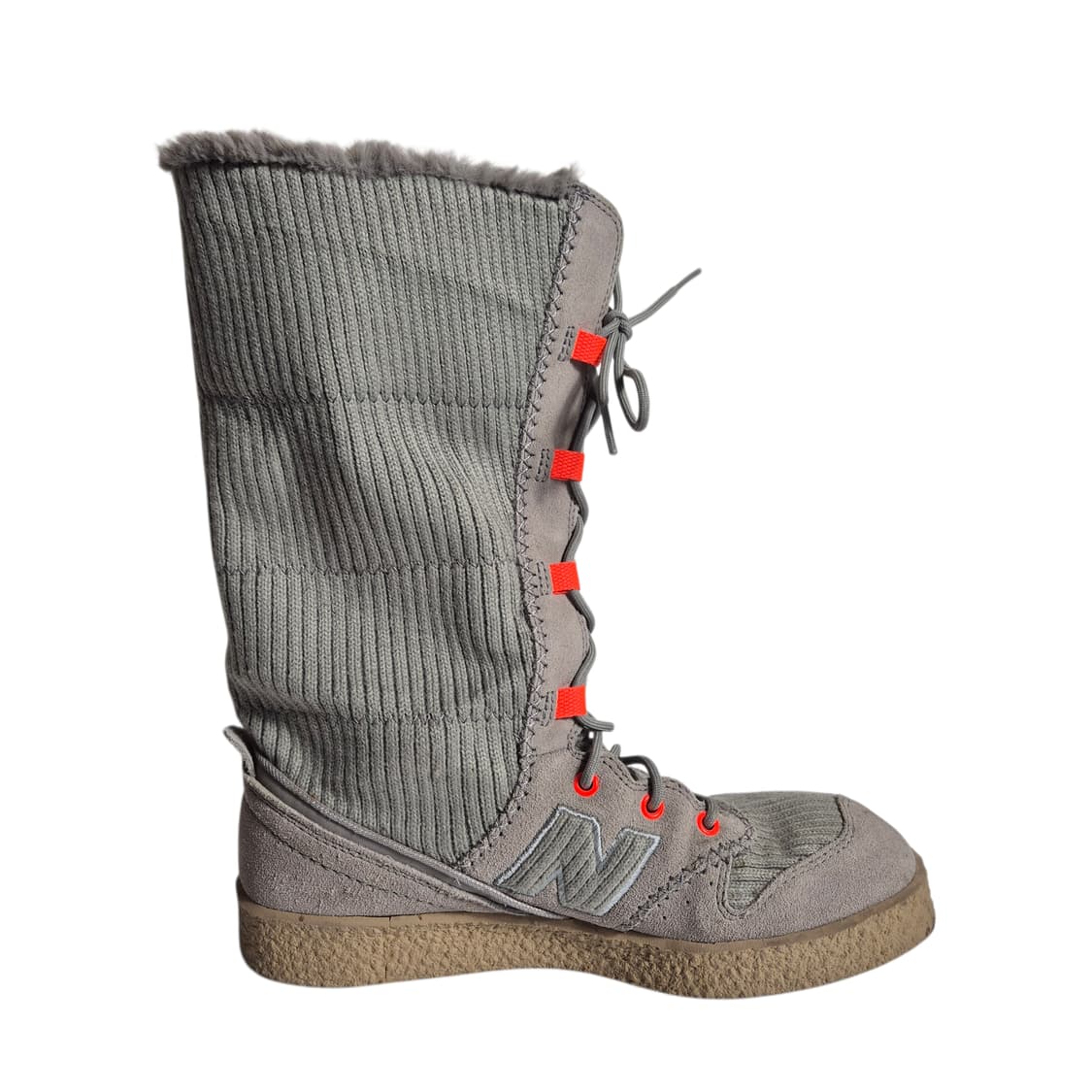 240) 뉴발란스 니트 퍼 부츠 상품이미지4