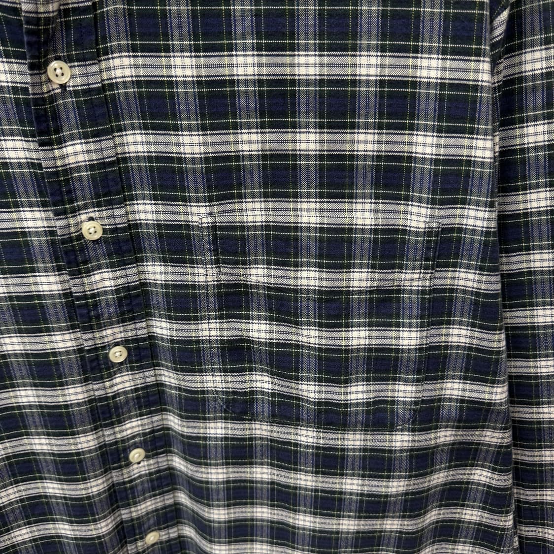 폴로 랄프로렌 긴팔 체크 셔츠 레드 포니 로고 포인트 네이비 상품이미지5