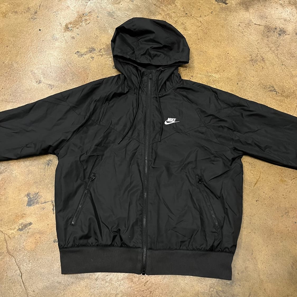 [정품/M] 나이키 바람막이 후드 집업 블랙 b15 상품이미지3