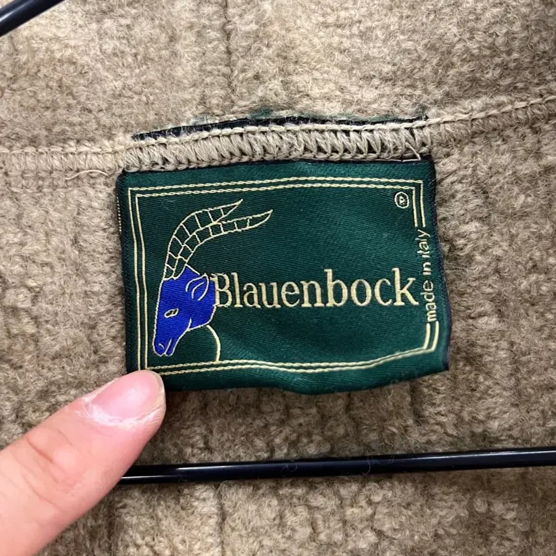 Blauenbock 이태리 울 후드 모직 코트 46 상품이미지8