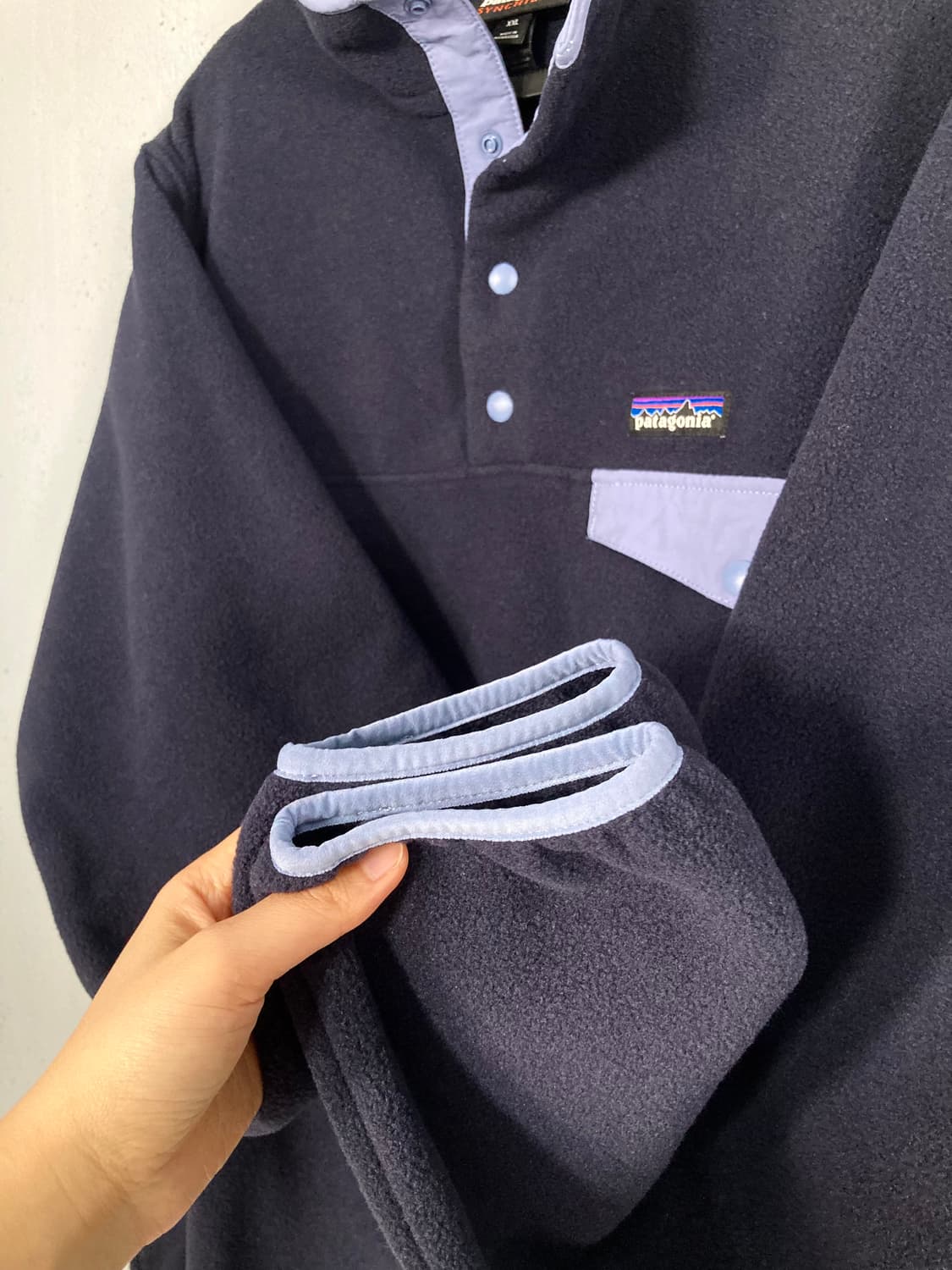 파타고니아 신칠라 네이비/스카이블루 (XXL) 새상품급 상품이미지2