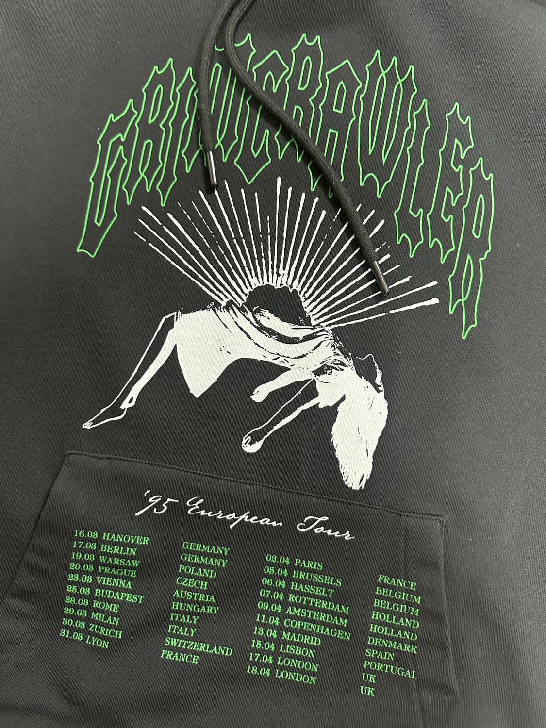 [XS]라프시몬스 그림크롤러 반팔후드 상품이미지4