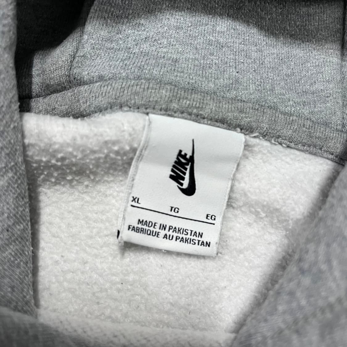 [정품] 나이키 그레이 스우시 기모 후드티 [ XL ] 상품이미지5