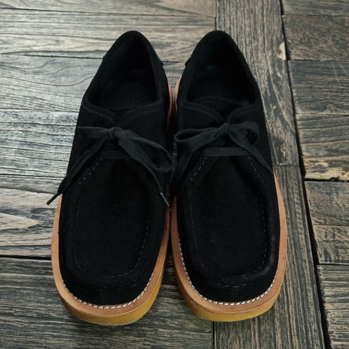 [시스템옴므] 크레페솔 스웨이드 모카 슈즈 블랙 M18158 상품이미지2