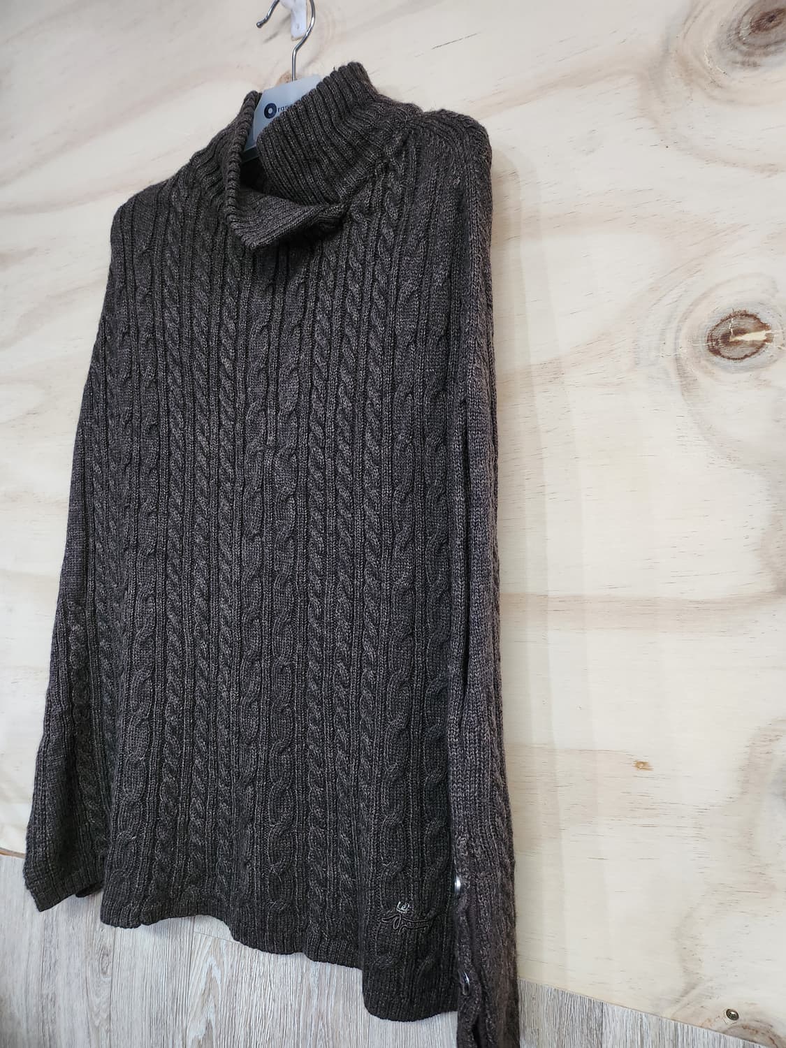 489) 루이스카스텔 알파카블랜드 판초 가디건 상품이미지3