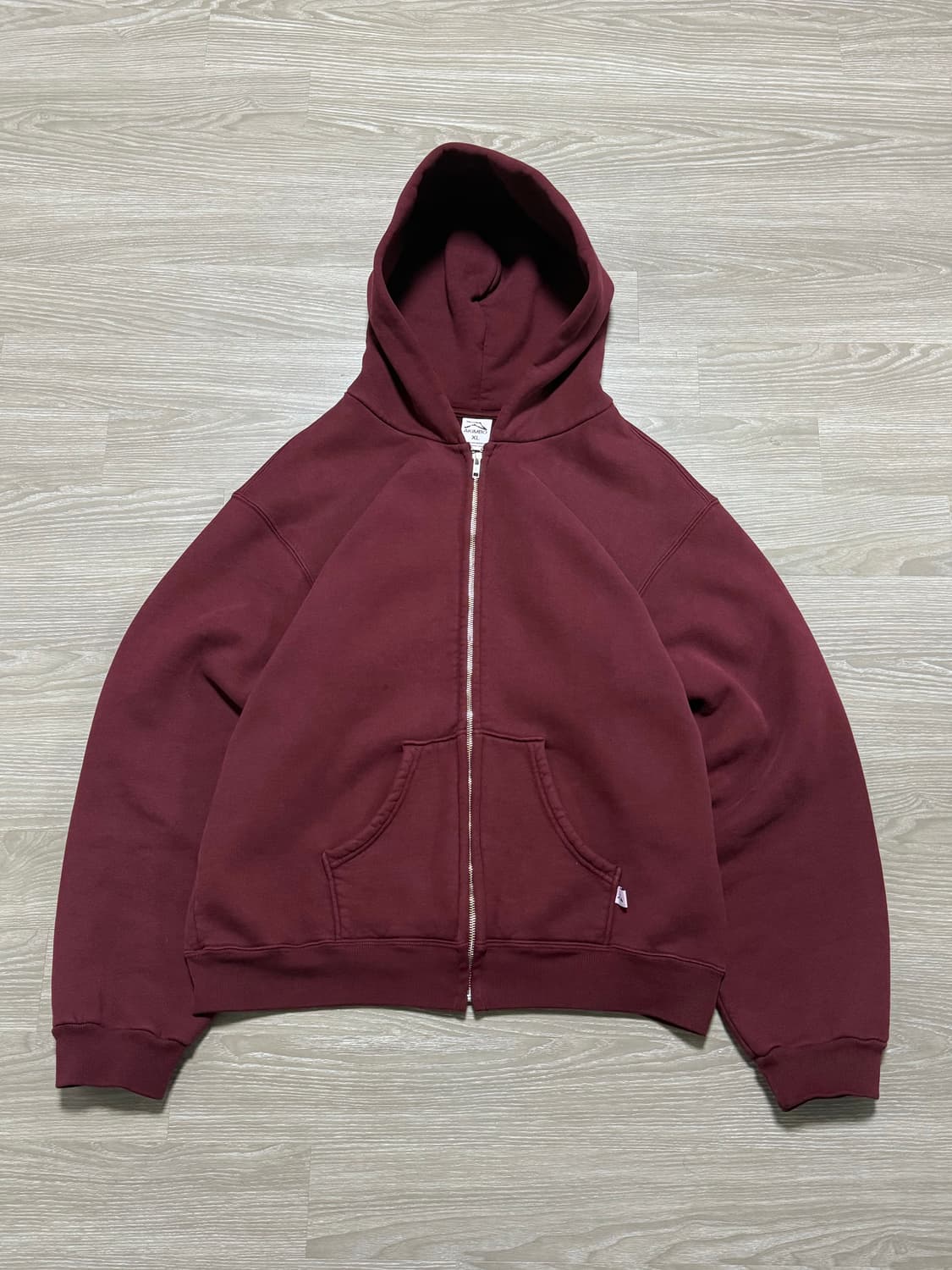 아킴보클럽 후드 집업 와인 XL 상품이미지2