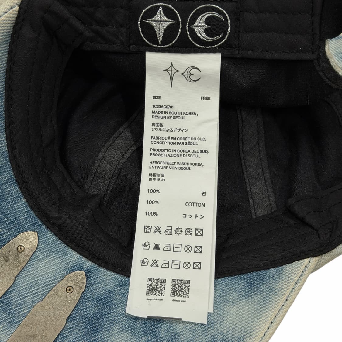떠그클럽 TC 라이프 총알 데미지 볼캡 모자 상품이미지4