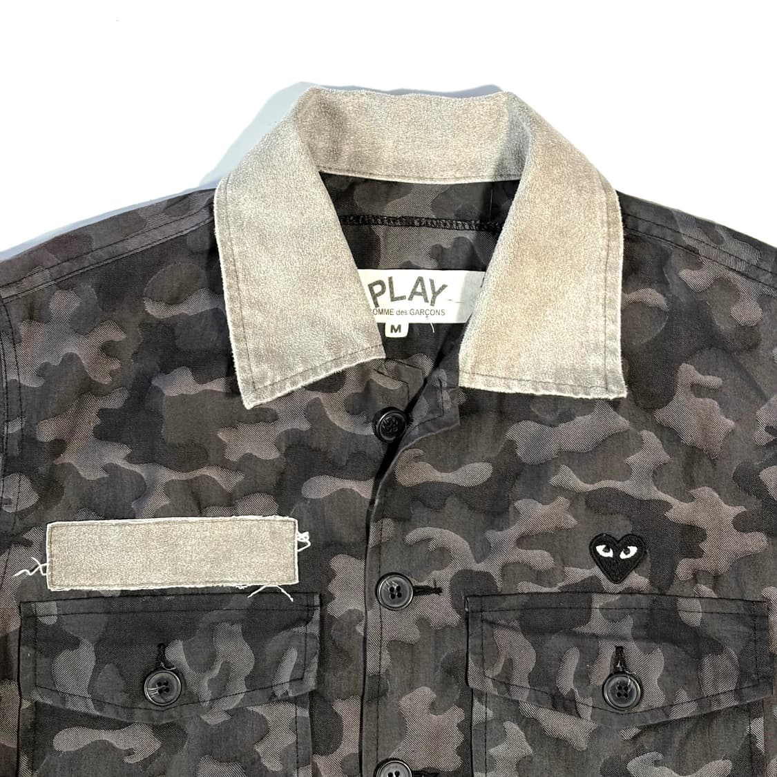 꼼데가르송 블랙 카모 셔츠 M 상품이미지3
