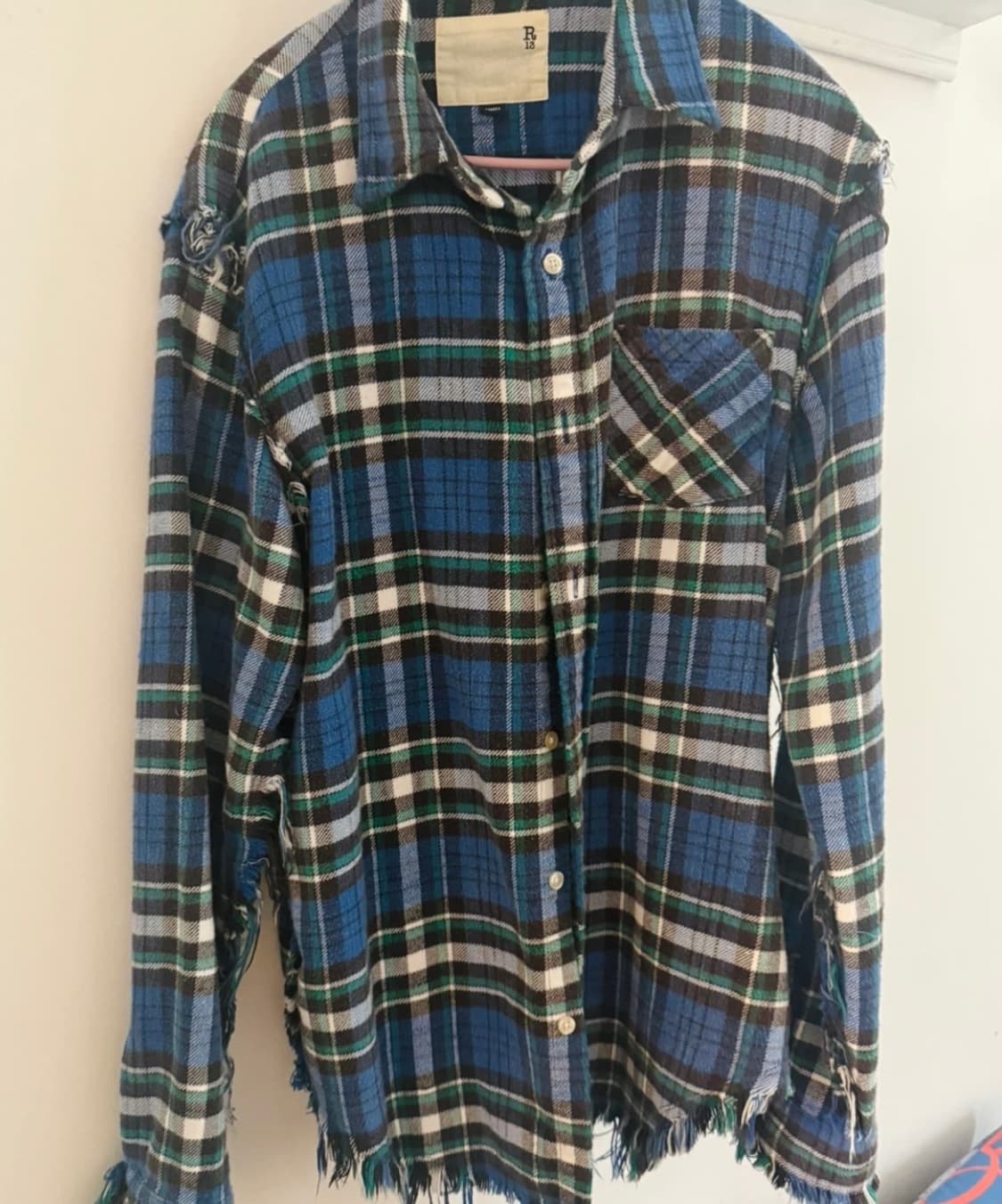 R13 슈레드 심 셔츠 S 상품이미지3