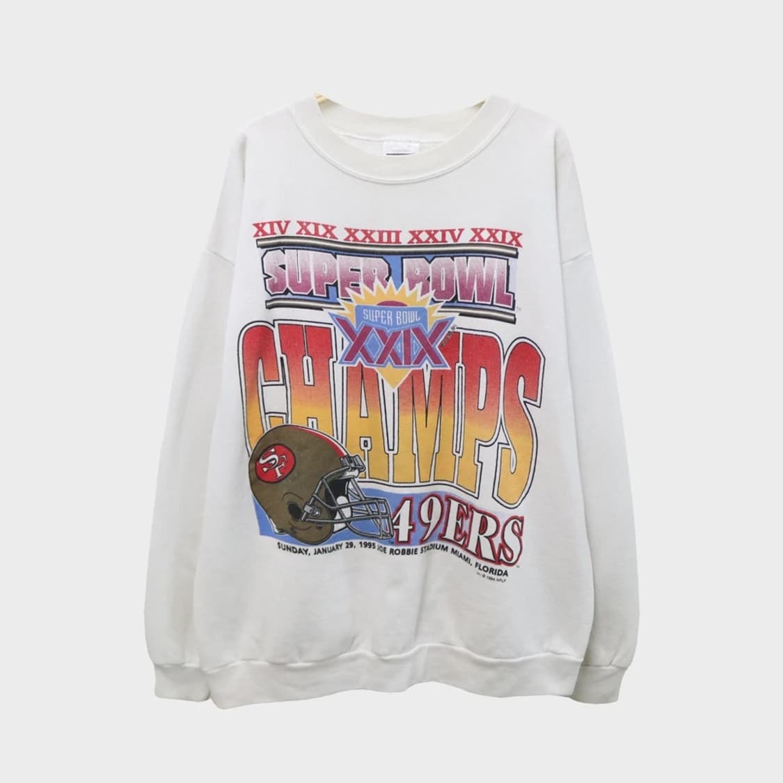 90'S 샌프란시스코 49ERS SUPER BOWL맨투맨 62581 상품이미지1