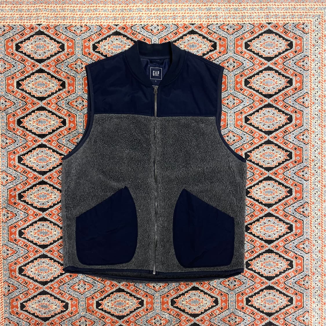 갭 네이비 플리스 조끼 남성L 상품이미지1