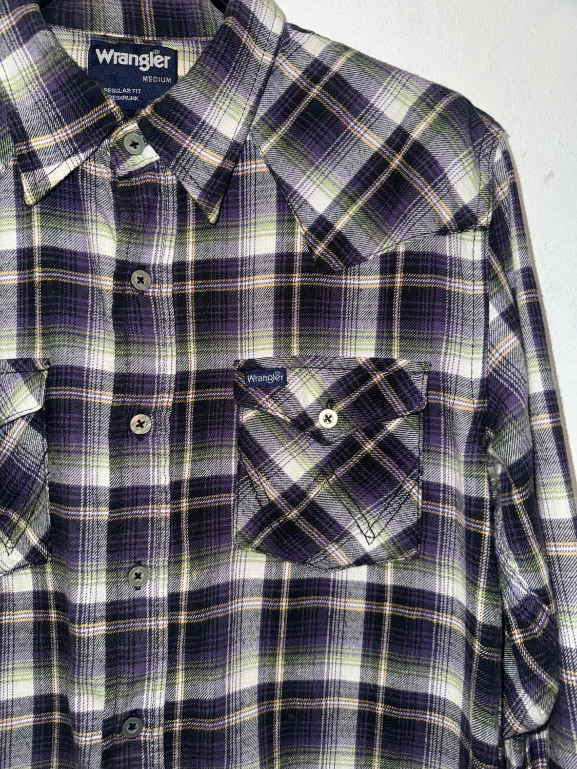 Wrangler 퍼플 체크 셔츠 상품이미지3