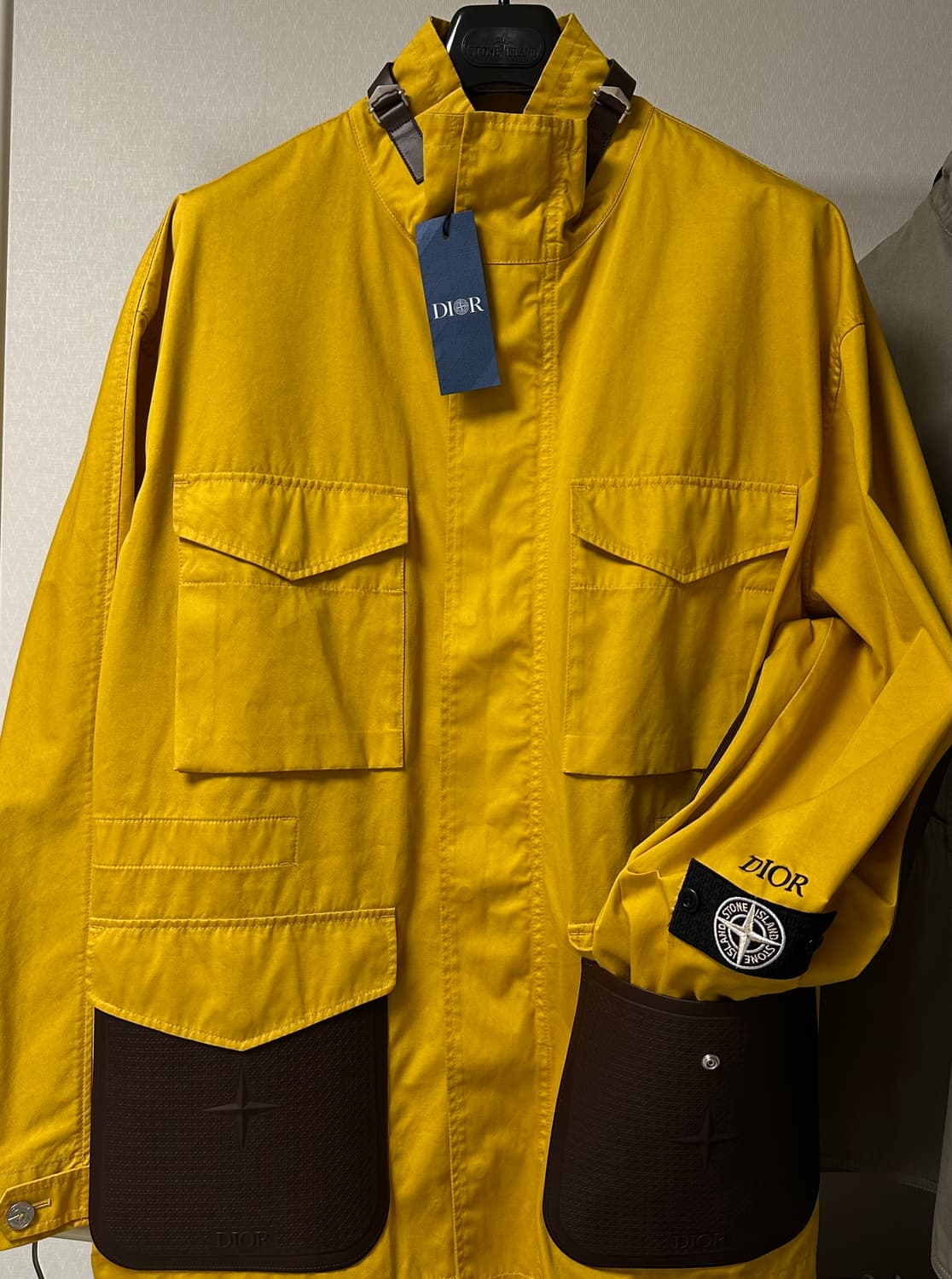 스톤아일랜드 x 디올 코튼블렌드 사틴 옐로 52(105-110) 국내판 상품이미지3