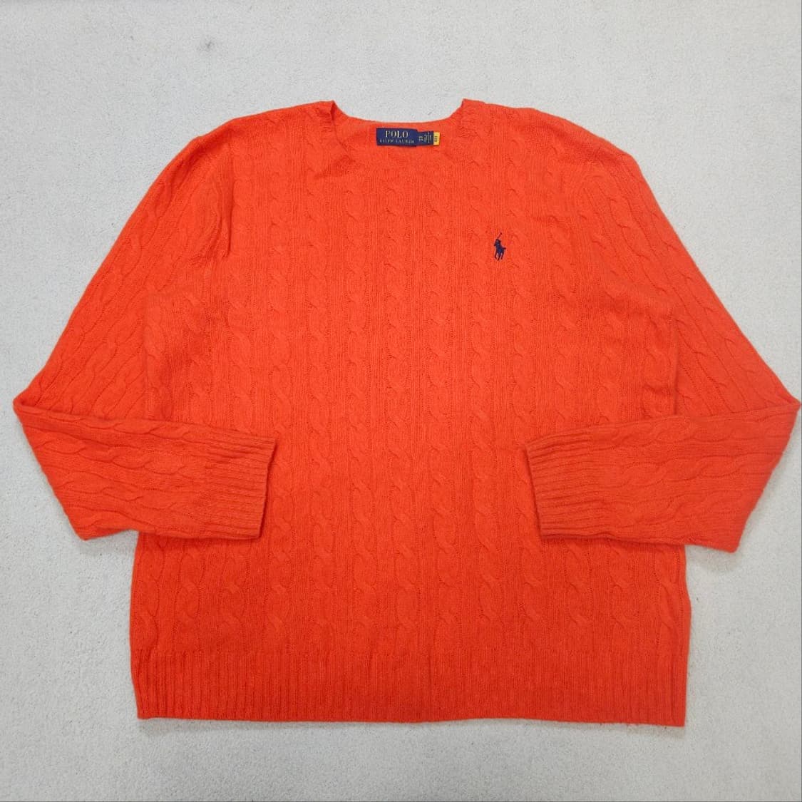 폴로 랄프 로렌 신형 QR 캐시미어 블렌드 케이블 니트 XXL 상품이미지2