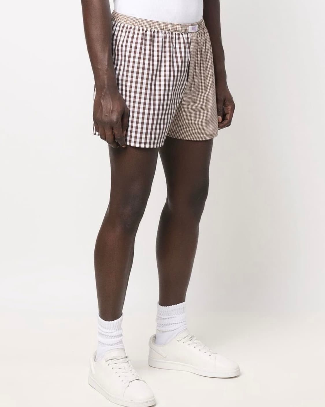 [M]이알엘 ERL 체크 복서 쇼츠/브라운 상품이미지2