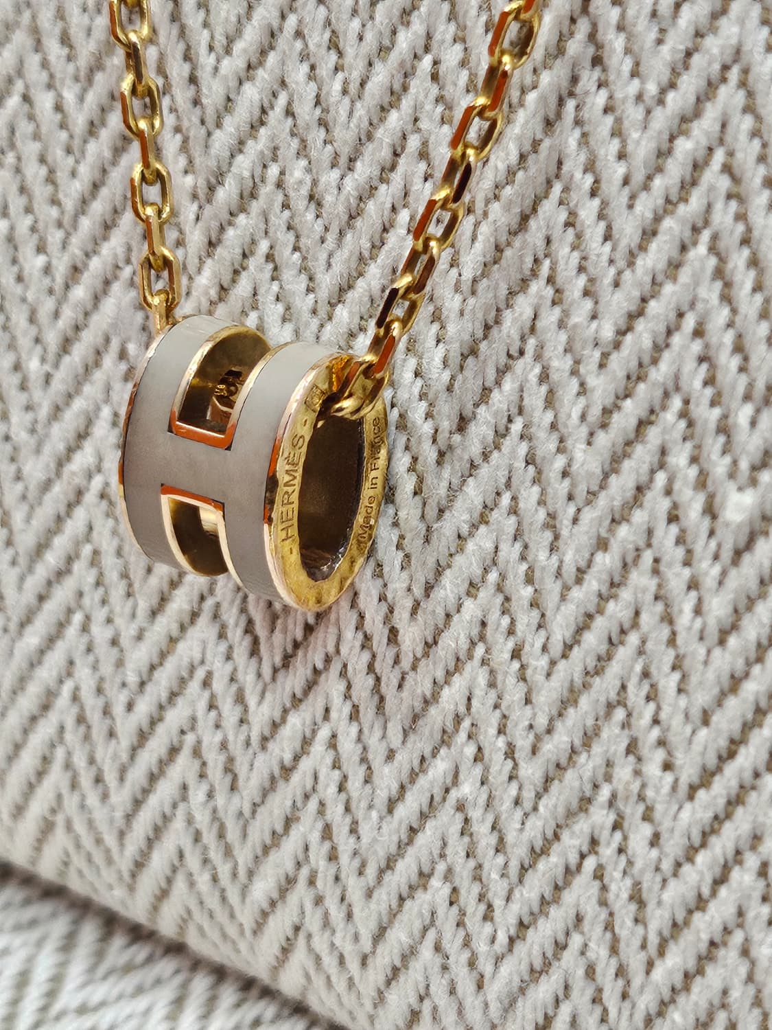 [정품]에르메스 미니 팝아슈 마롱/로즈골드 목걸이 상품이미지4