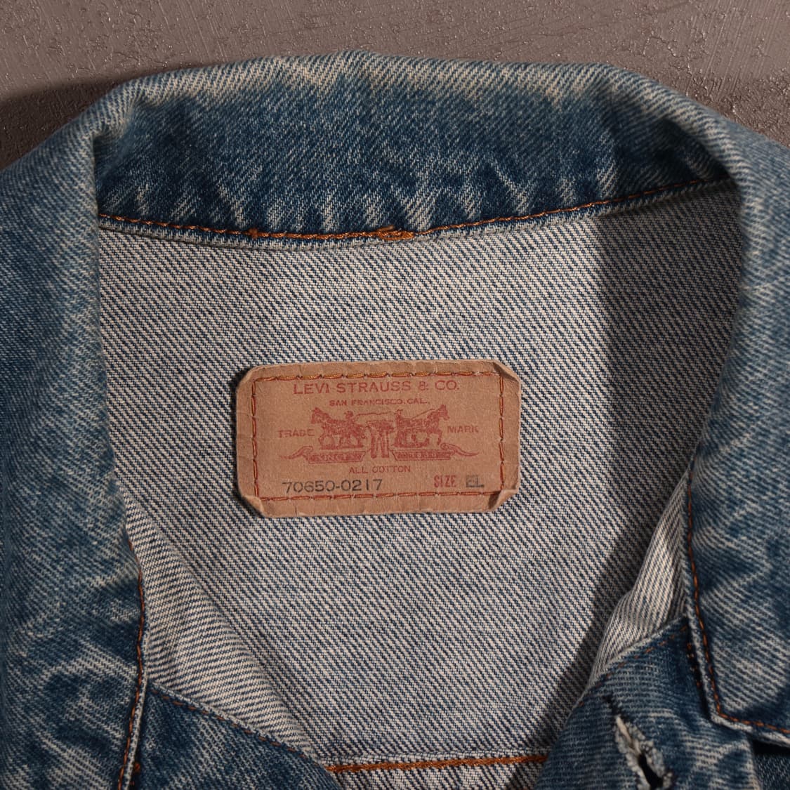 90s 리바이스 70650 데님자켓 상품이미지4