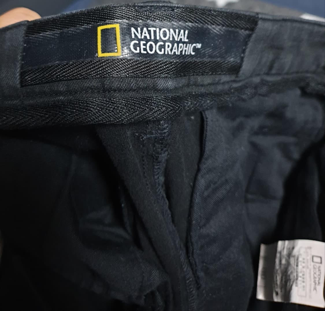 내셔널지오그래픽 스판 기본핏 카고 포디아 팬츠 블랙 (32) 상품이미지4