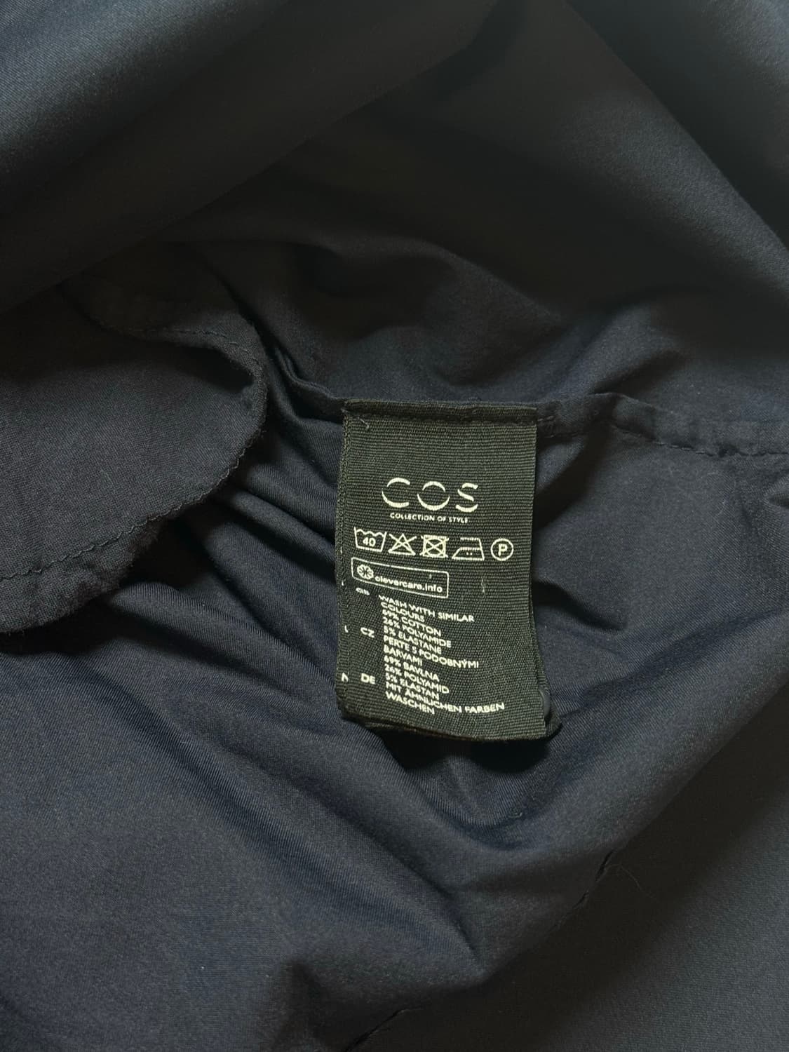 [상태A+]COS 코스 네이비 반팔 원피스 40 상품이미지5