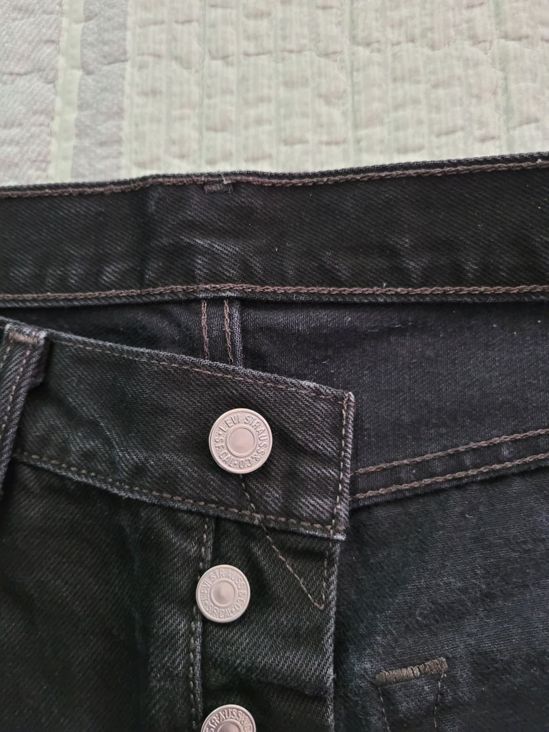 리바이스 501 오리지널 레귤러스트레이트 빈티지블랙진 32사이즈 상품이미지3