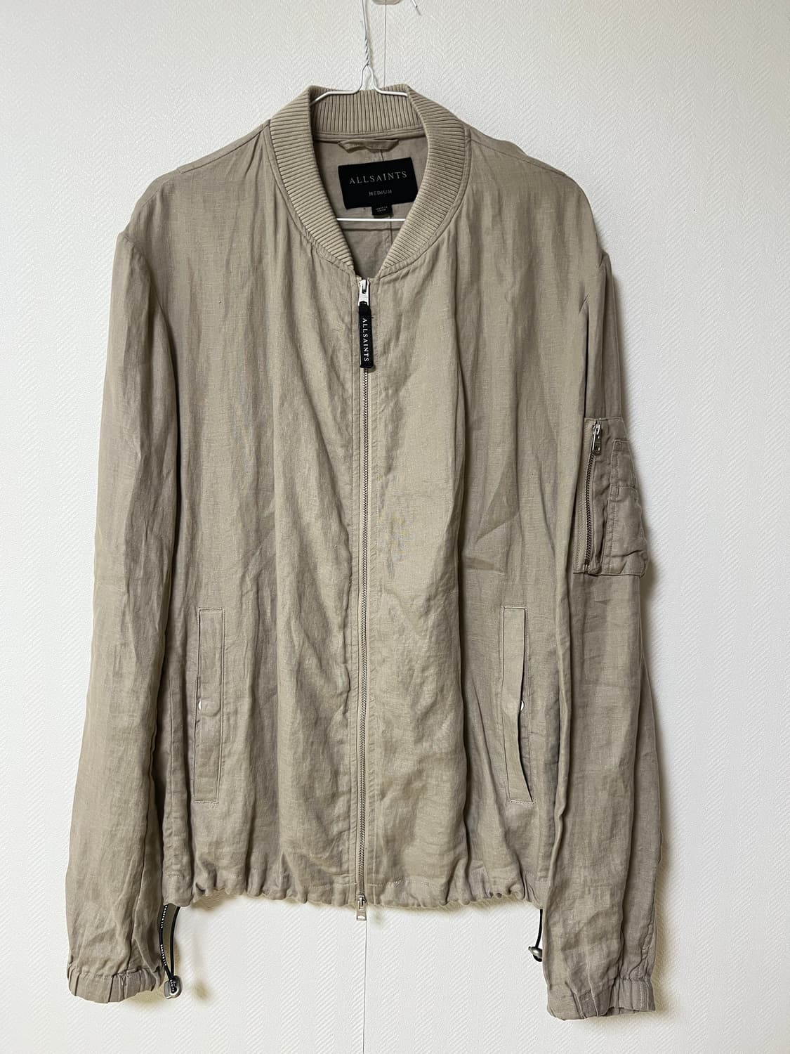 올세인츠 린넨 봄버 자켓 m 상품이미지1
