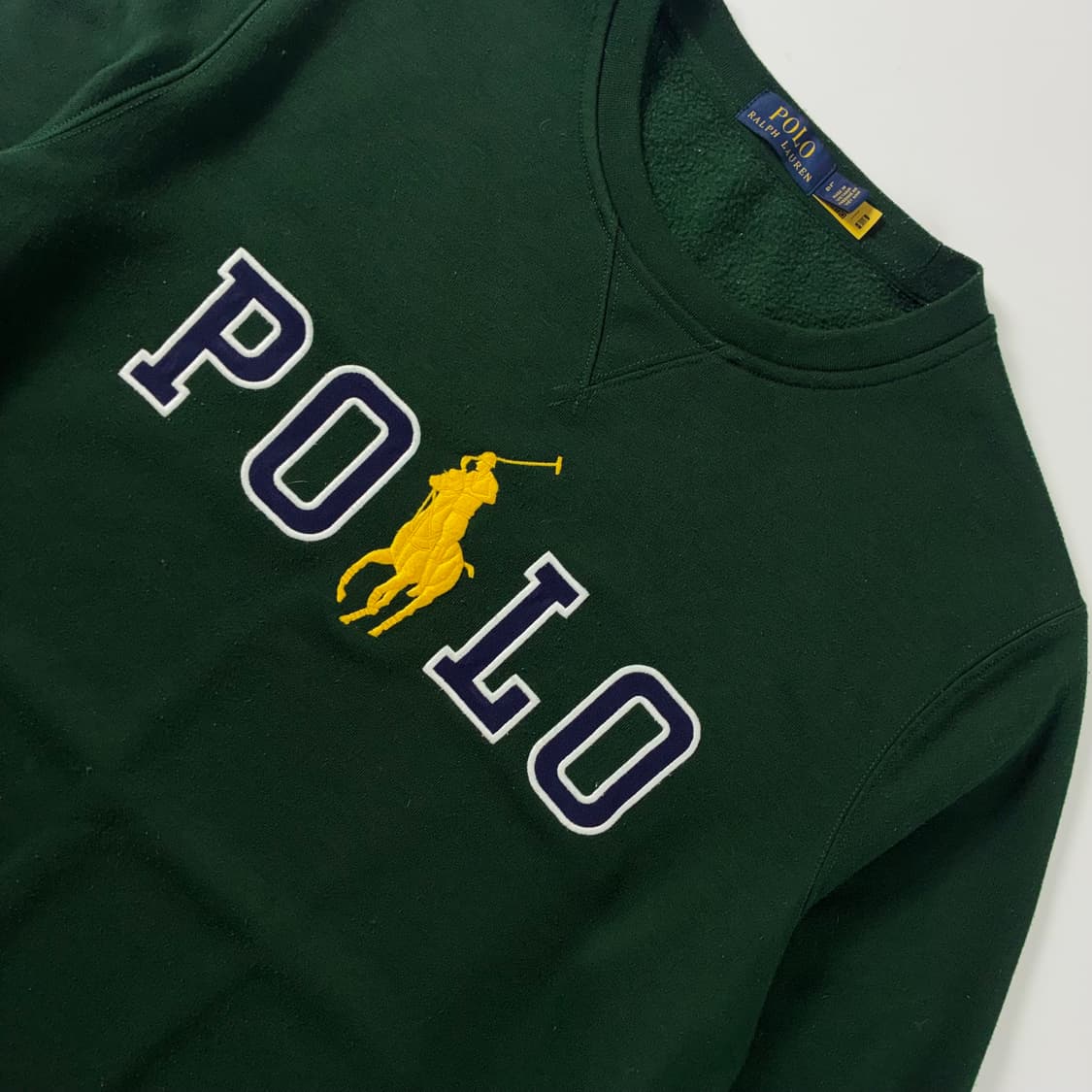 Polo  폴로 랄프로렌 신형 스펠아웃 빅포니 그린 맨투맨  상품이미지3