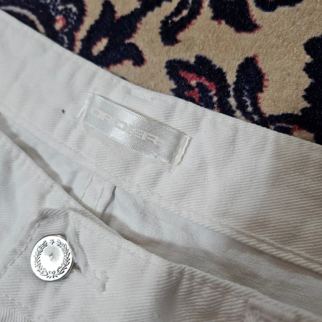 ORDER 투턱 루즈핏 화이트 데님팬츠 32 size 상품이미지5