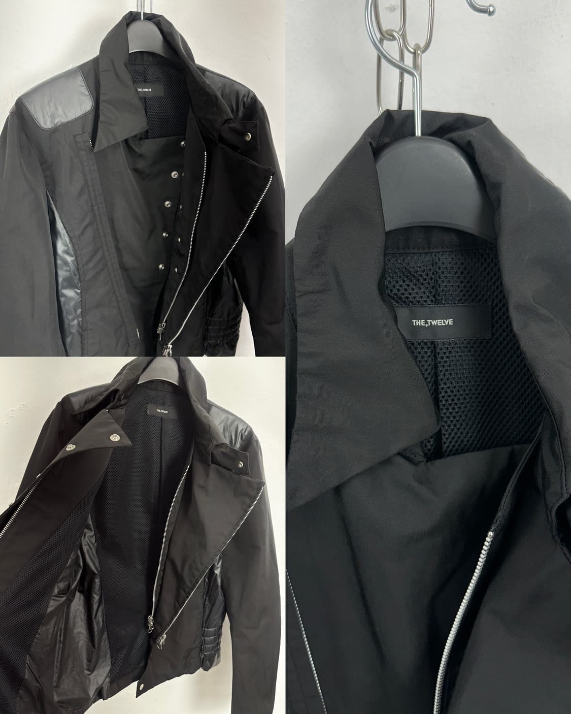 THE TWELVE Diagonal Double-Zip Riders Ja 상품이미지7