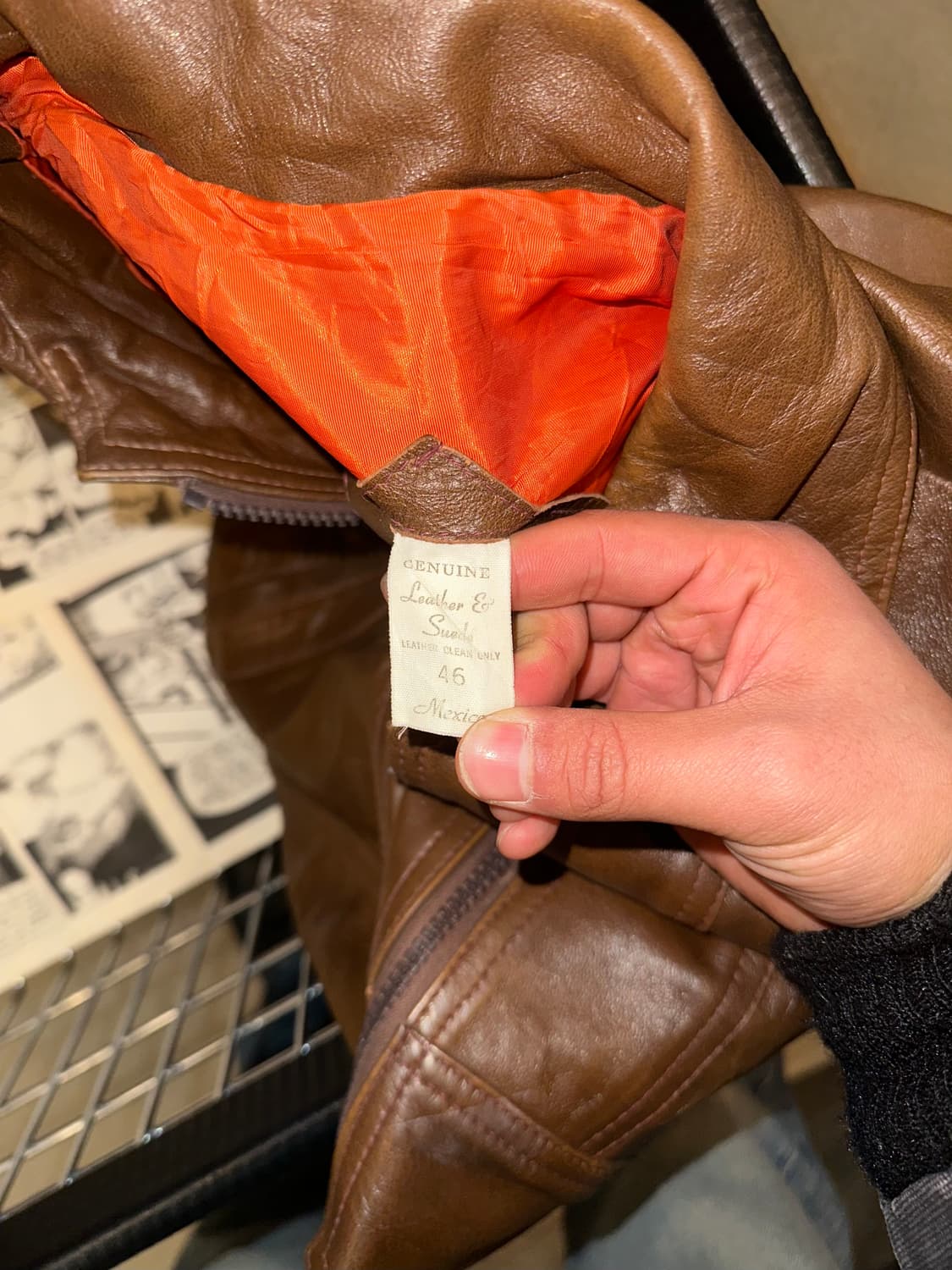 80-90’s American genuine leather jacket 상품이미지10