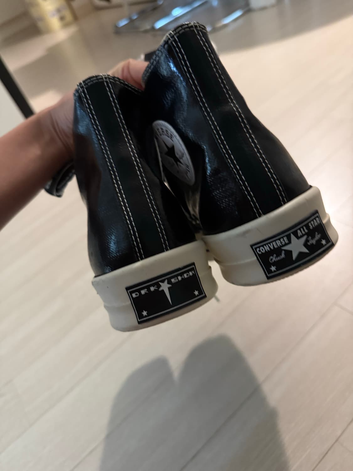 컨버스 릭오웬스 터보DRK 블랙 하이 스니커즈 상품이미지4