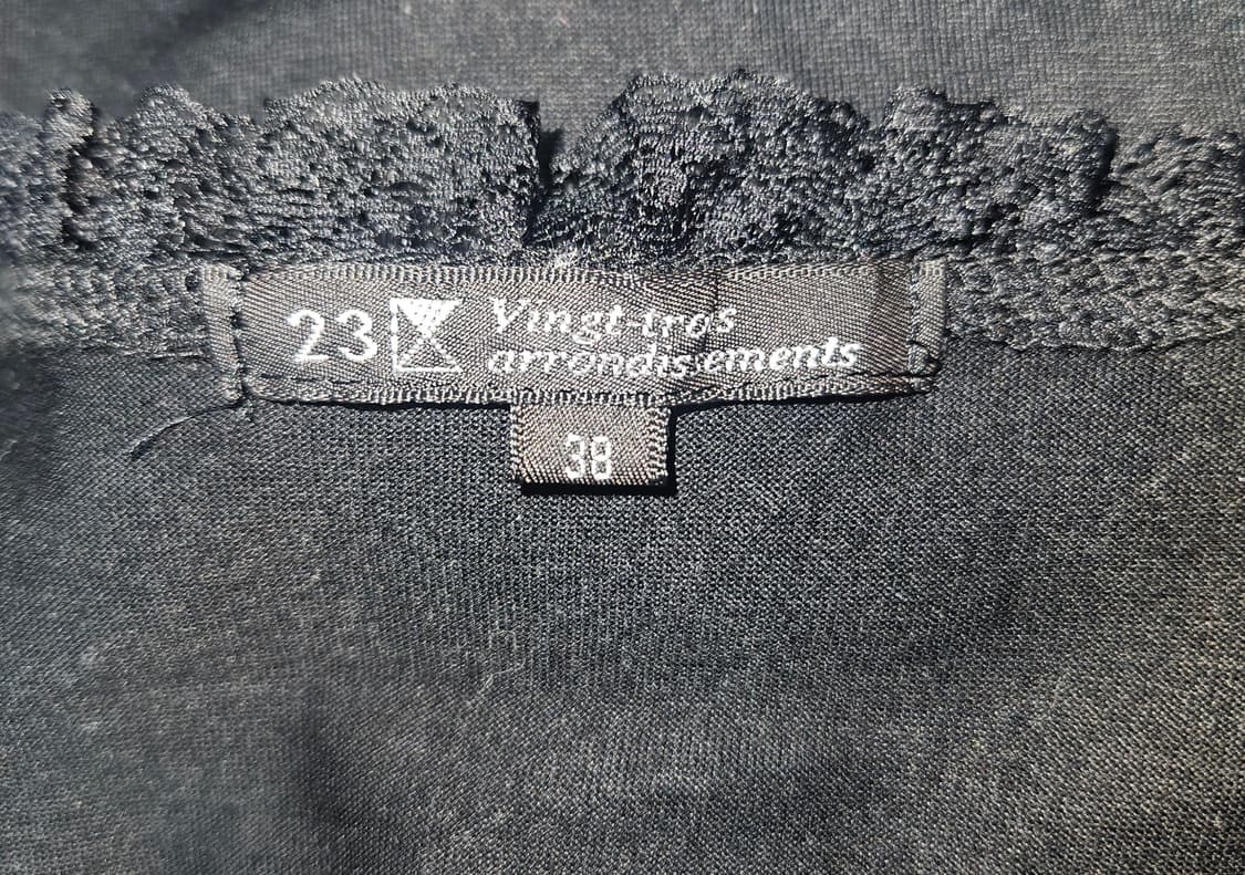 vingt-trois 공겜 블랙 레이스 히메 블라우스 상품이미지4