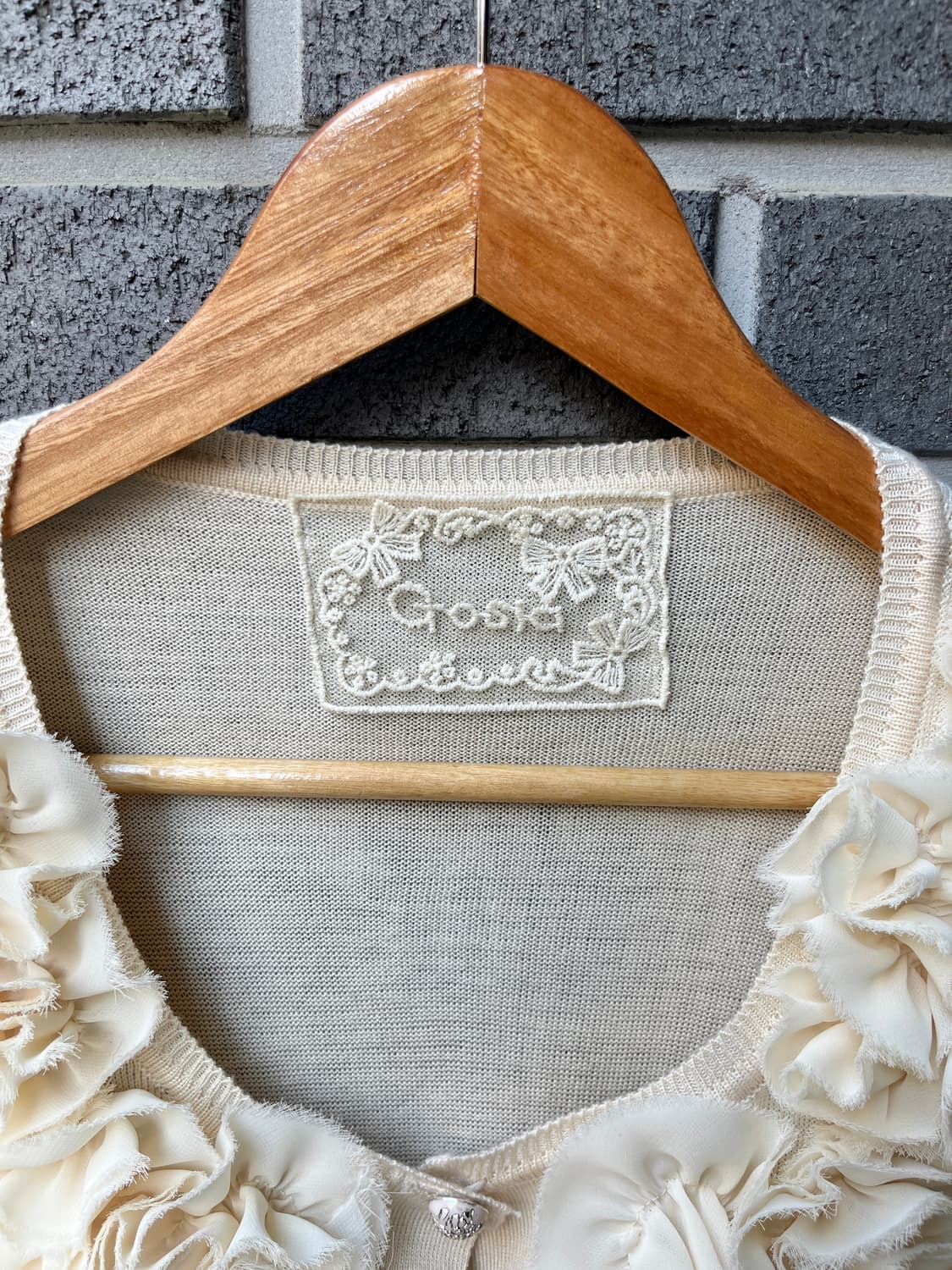 Gosia 고샤 플로럴 러플 가디건 상품이미지4