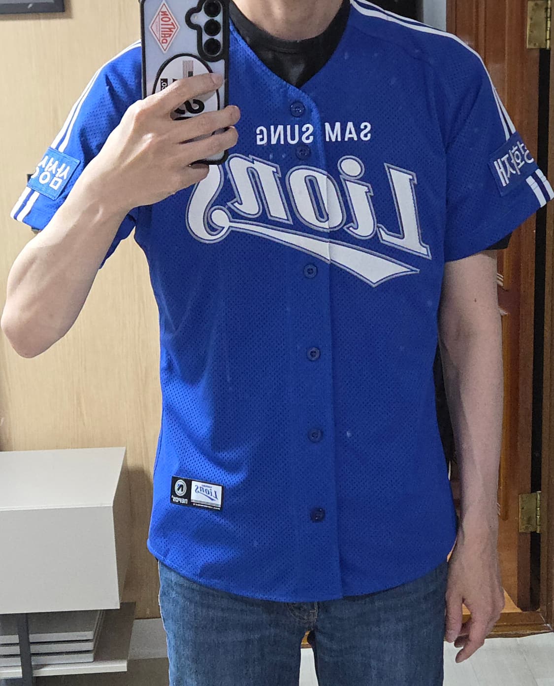 (착샷) 삼성라이온즈 왕조 유니폼 이승엽 골드 마킹 상품이미지10