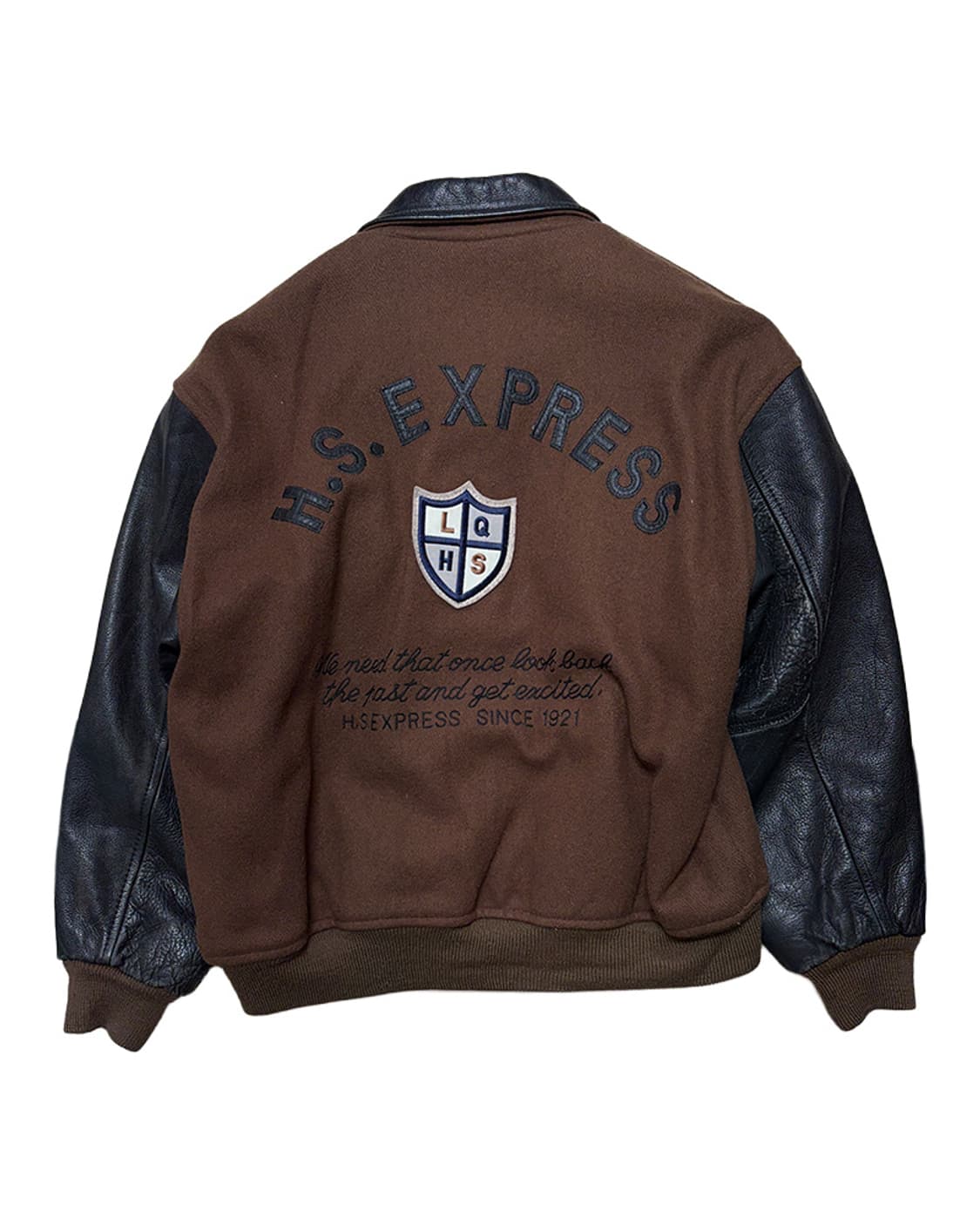 빈티지 울 가죽 바시티 자켓  상품이미지2