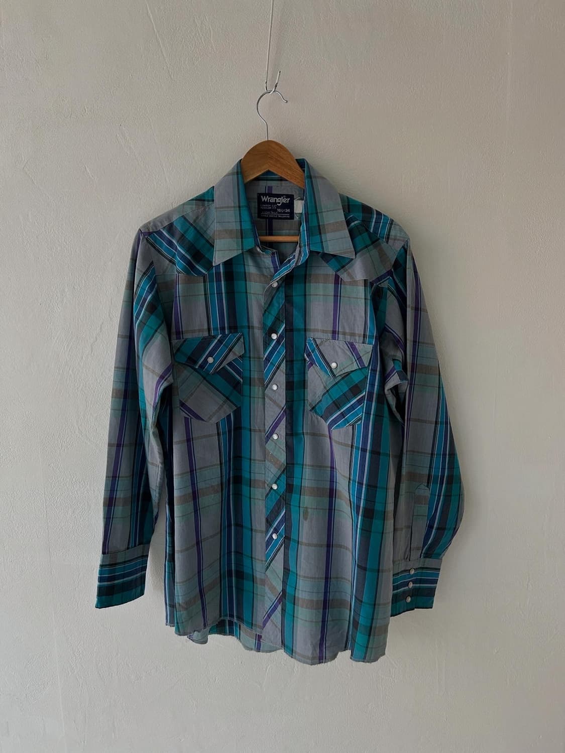 80's vtg Wrangler cowboy-cut  Western sh 상품이미지1
