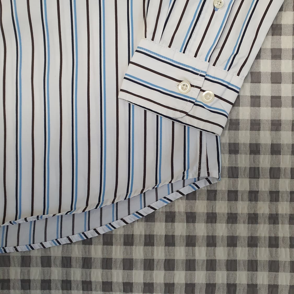 헤지스 스트라이프 긴소매 셔츠 남자95 상품이미지4