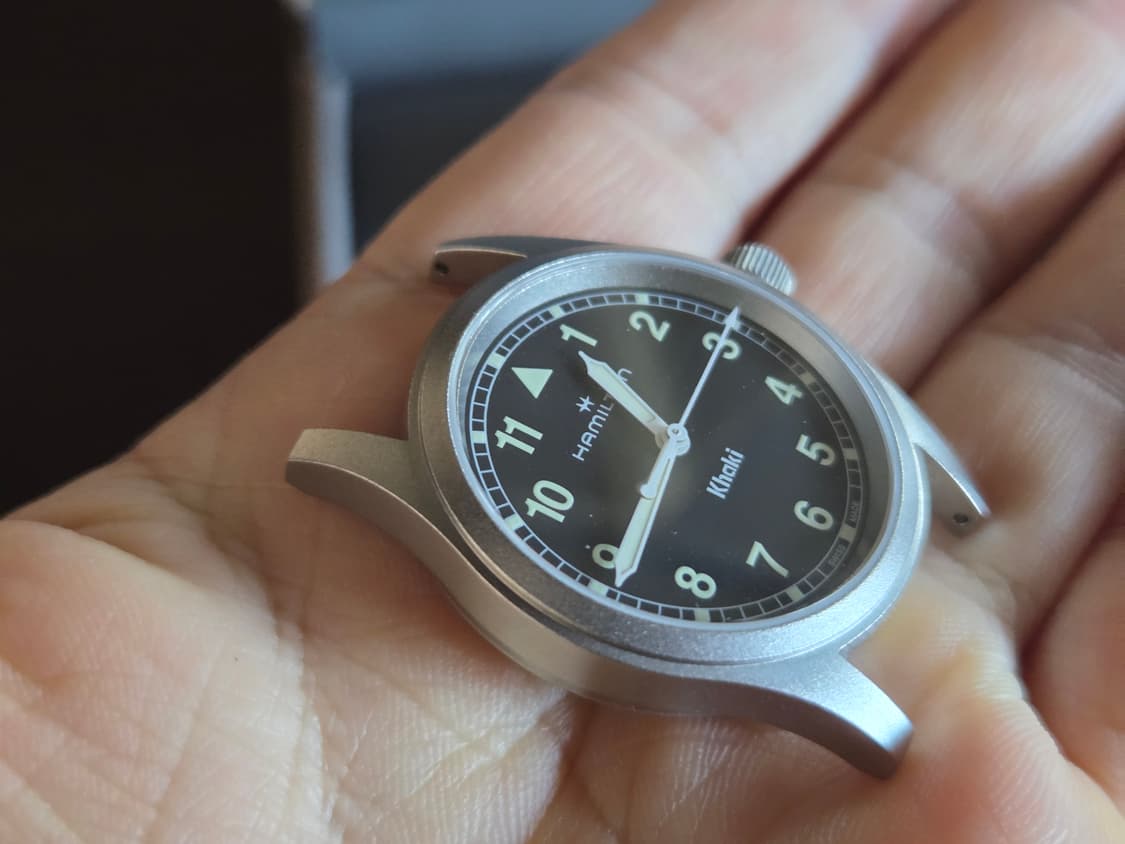 해밀턴 카키 필드 쿼츠 33mm 시계 새상품급 상품이미지4