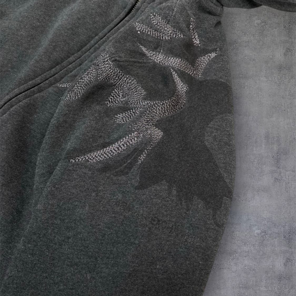 아르마니익스체인지 차콜 그래픽 자수 후드집업 M 상품이미지5