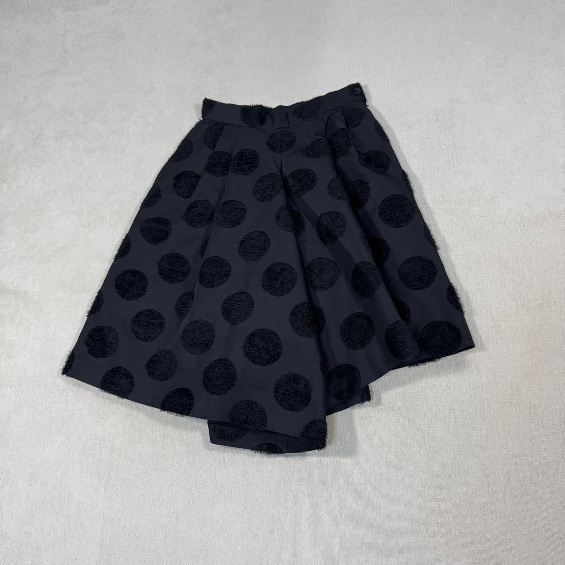Asymmetrical Polka Dot Black Skirt Pants 상품이미지2