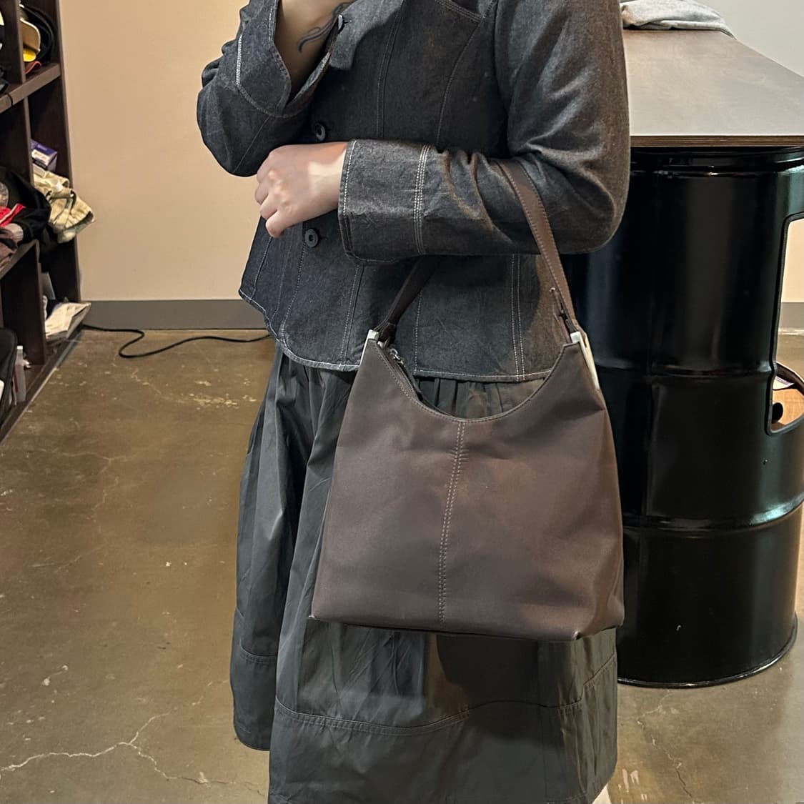 빈티지 브라운 숄더백 상품이미지7