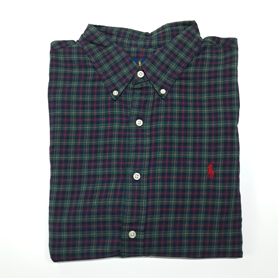 CL578 2XL 폴로 00s 모던 블랙워치 타탄체크 셔츠 남방 상품이미지8