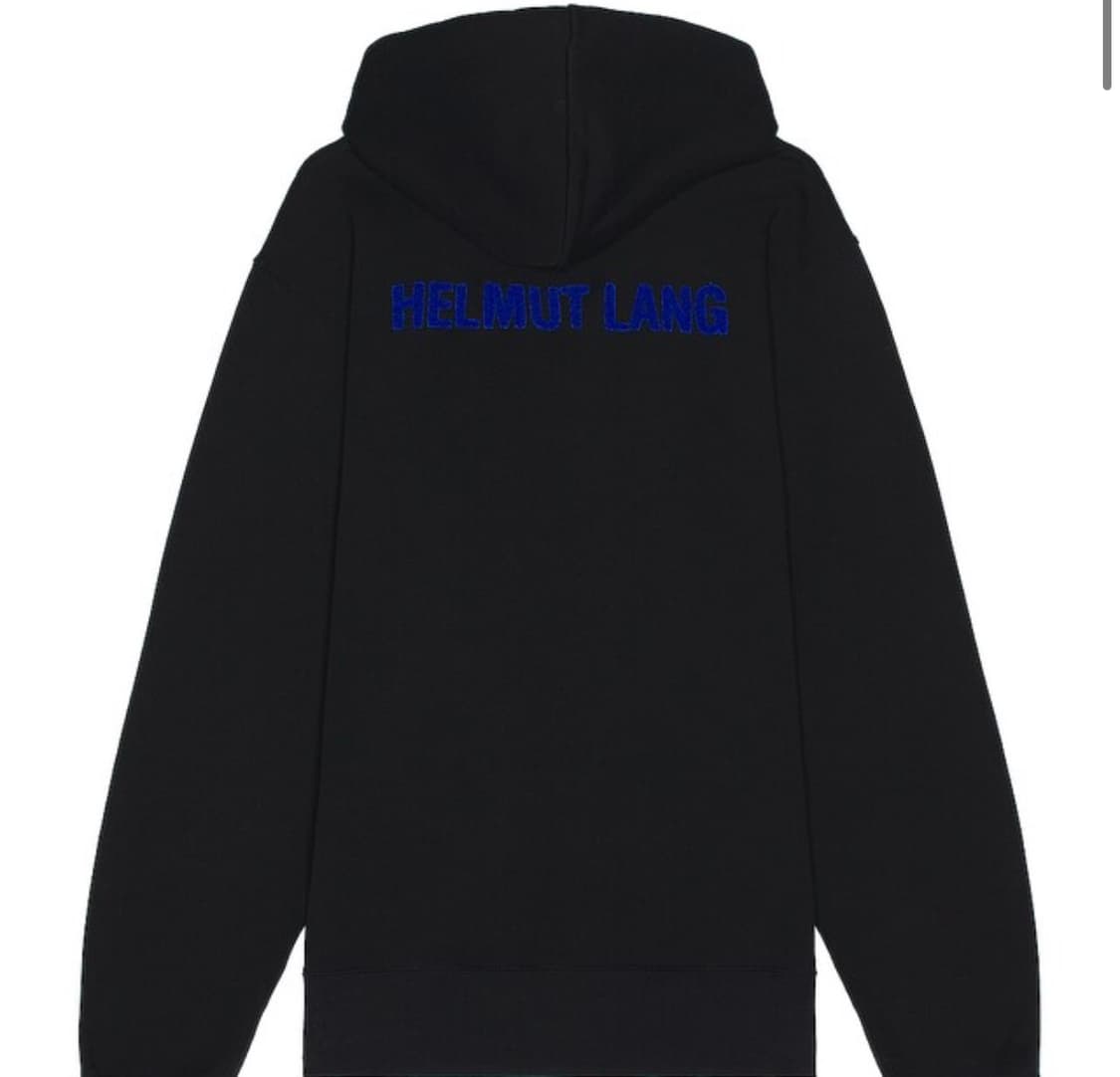 HELMUT LANG 헬무트랭 플로크 로고 후드 상품이미지2