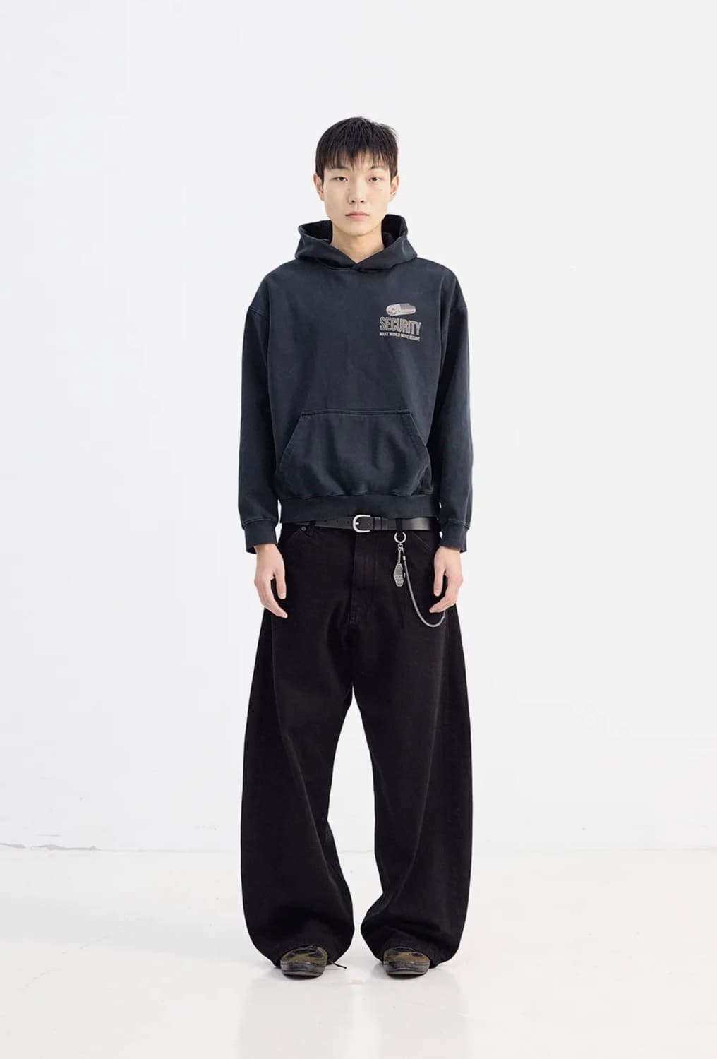 해칭룸 와이드 커브드 진 상품이미지3