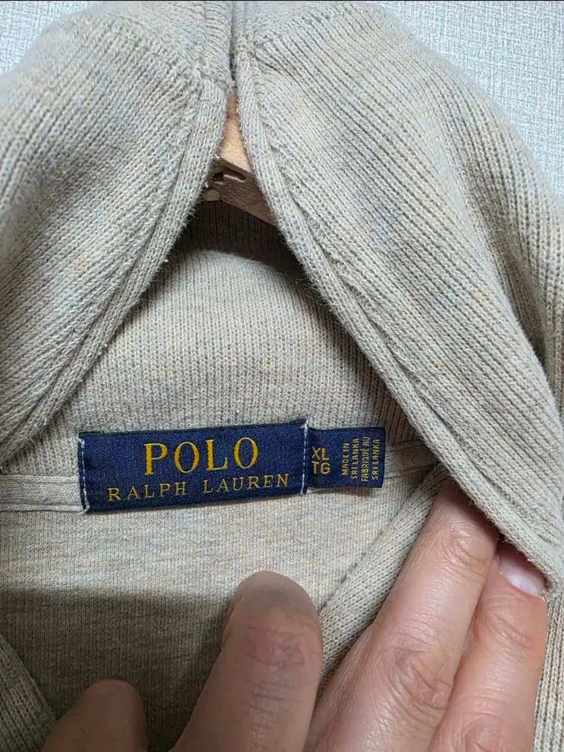 폴로 랄프로렌 넥 버튼 스웨트셔츠  사이즈 105 상태양호 상품이미지7