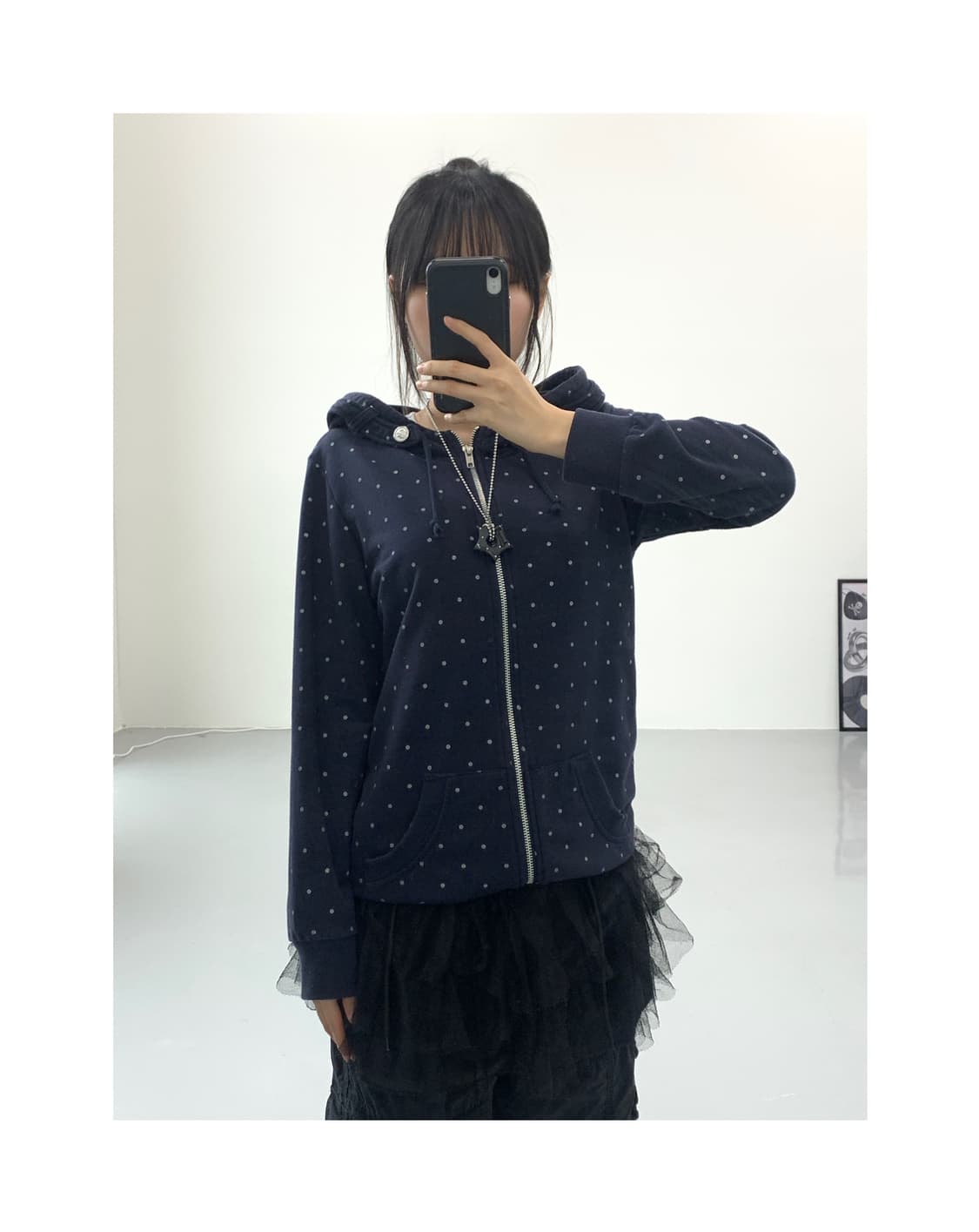 Petit Bateau Poly Dotted Zip Up Hoodies 상품이미지1